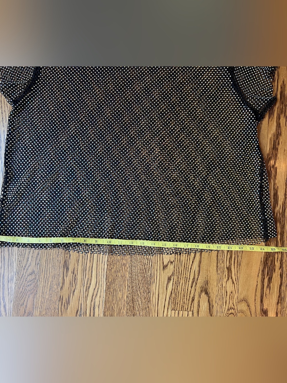 Bedazzled Mesh Boxy Crop Top - Picture 7 of 7
